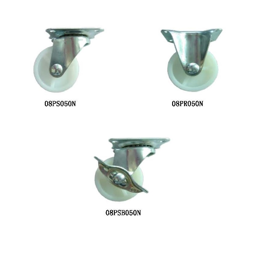 LIGHT DUTY TOP PLATE CASTOR C/W NYLON WHEEL – Revocastor